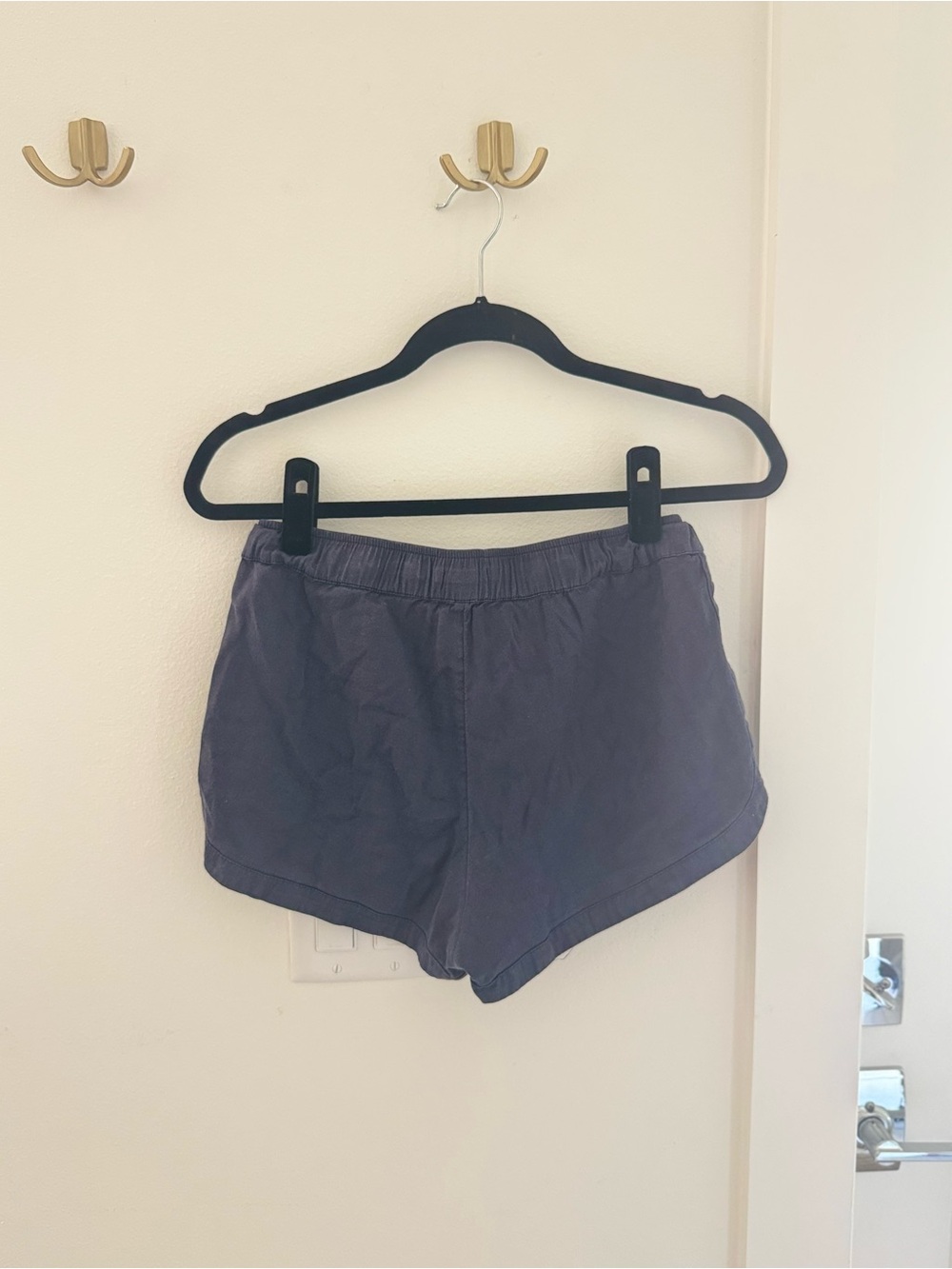 Roxy Women’s Navy Drawstring Cotton Shorts - Picture 3 of 3